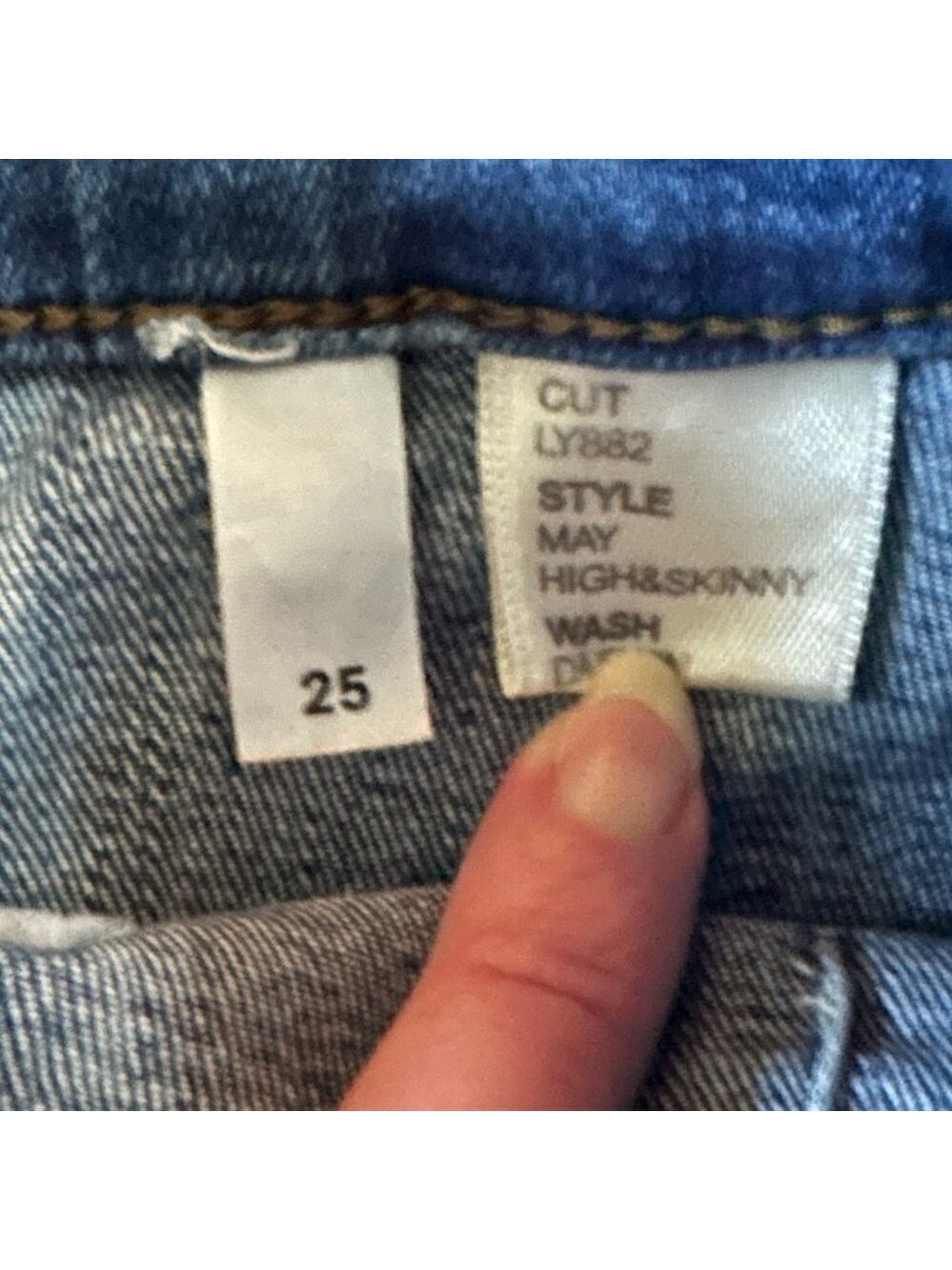 Reformation- skinny High Waist Jeans- size 25-EUC-Blue - Picture 5 of 9